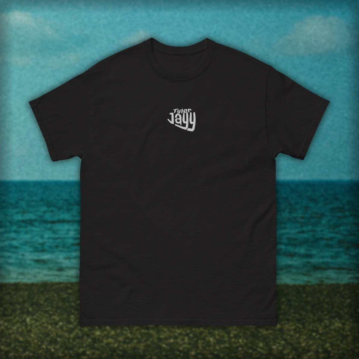 "Summertime Blues" Black Tee - Tyler Jayy - Image 2